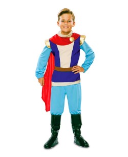 DISFRAZ DE PRINCIPE AZUL CAPA ROJA INFANTIL