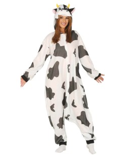 DISFRAZ DE VACA KIGURUMI PARA ADULTO 2