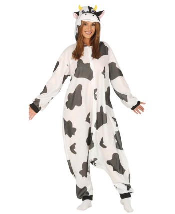 DISFRAZ DE VACA KIGURUMI