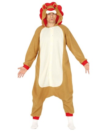 DISFRAZ DE LEON ROJO KIGURUMI
