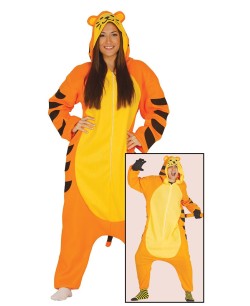 DISFRAZ DE TIGRE NARANJA KIGURUMI PARA ADULTO