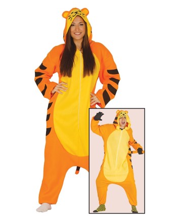 DISFRAZ DE TIGRE NARANJA KIGURUMI