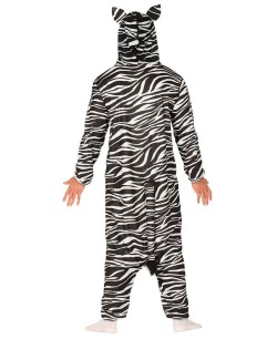 DISFRAZ DE CEBRA KIGURUMI PARA ADULTO 2