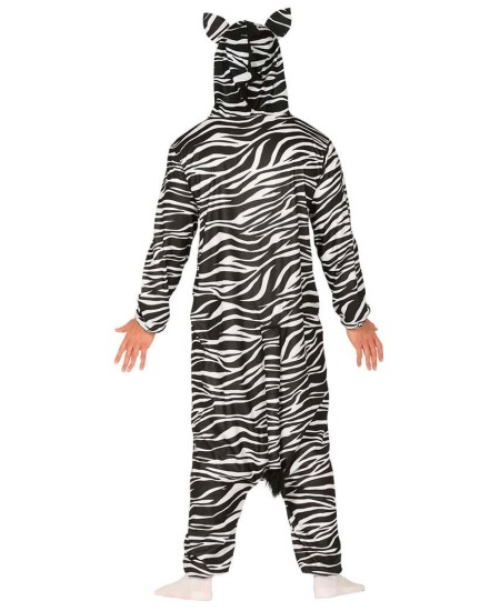DISFRAZ DE CEBRA KIGURUMI PARA ADULTO
