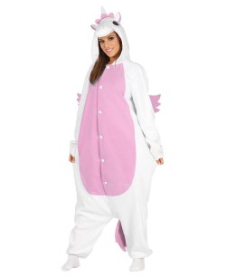 DISFRAZ DE UNICORNIO ROSA KIGURUMI