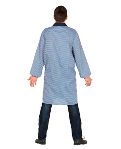 DISFRAZ DE BATA DE COLEGIO PREESCOLAR AZUL 2