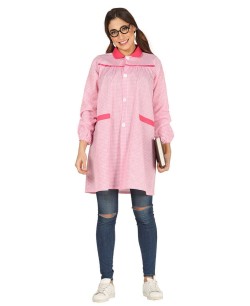 DISFRAZ DE BATA DE COLEGIO PREESCOLAR ROSA