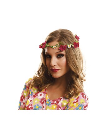 CORONA HIPPIE ROSAS Y MARGARITAS