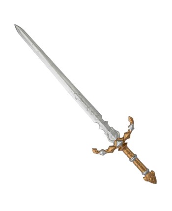 ESPADA MEDIEVAL ROMBOS ORO Y PLATA