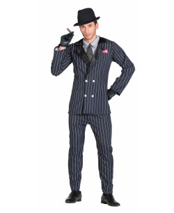 DISFRAZ DE GANSTER CORBATA LUNARES