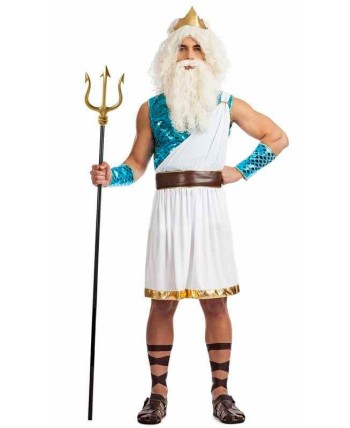 DISFRAZ DE NEPTUNO HOMBRE DIOS MARINO