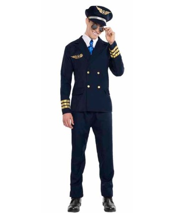 DISFRAZ DE PILOTO DE AVIACION ECONOMICO