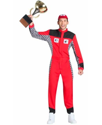 DISFRAZ DE PILOTO DE COCHES ROJO