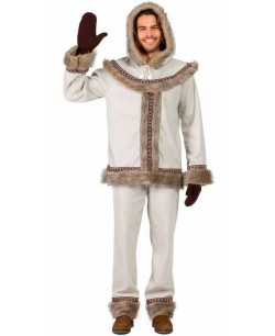 DISFRAZ DE ESQUIMAL HOMBRE GRIS