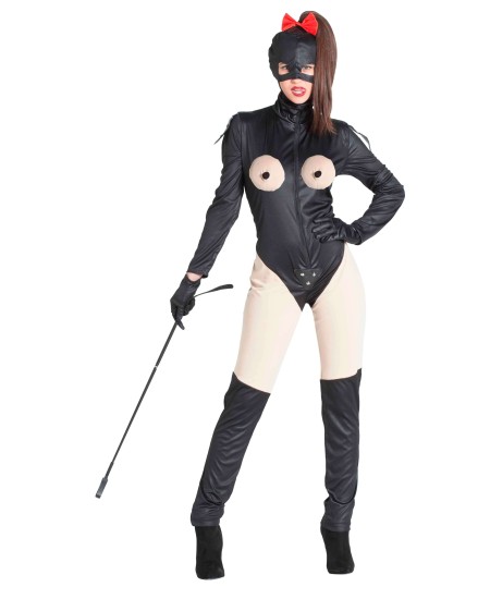 DISFRAZ DE SADO DOMINATRIZ PECHOS AL AIRE PARA MUJER