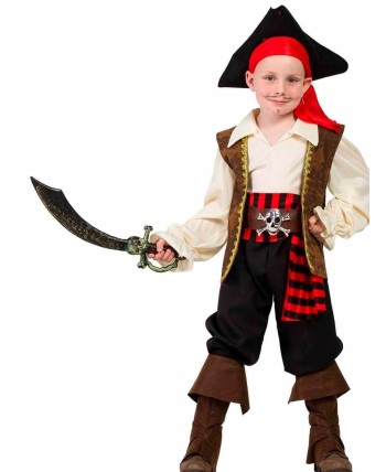 DISFRAZ DE PIRATA JACK FAJIN A RAYAS PARA NIÑO