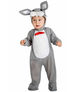 DISFRAZ DE CONEJO GRIS BEBE PARA BEBE