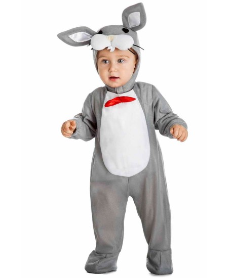 DISFRAZ DE CONEJO GRIS PARA BEBE