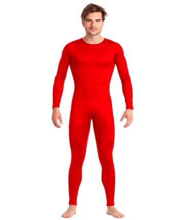 MALLA CUERPO ENTERO SPANDEX ROJO HOMBRE