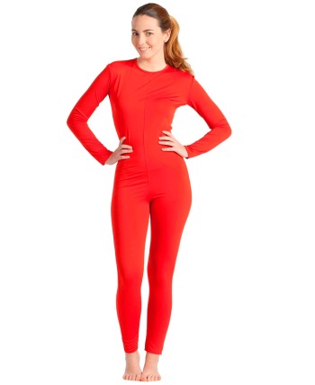 MALLA CUERPO ENTERO SPANDEX ROJO MUJER