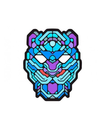 CARETA LEOPARDO COLORES ACTIVACION POR SONIDO