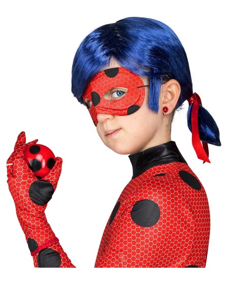 DISFRAZ DE LADYBUG CON COMPLEMENTOS PARA NIÑA