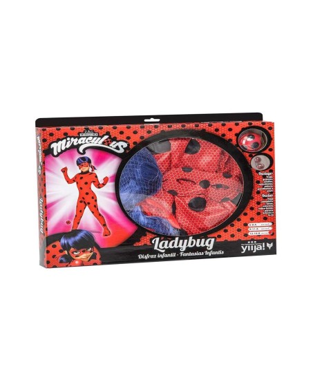 DISFRAZ DE LADYBUG CON COMPLEMENTOS PARA NIÑA