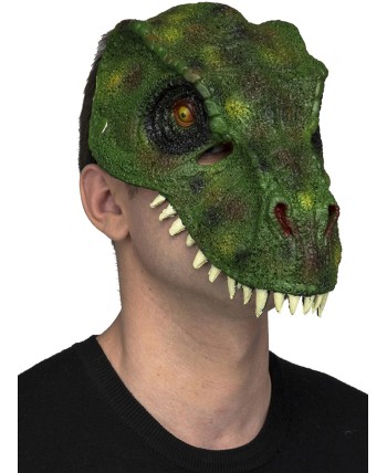 CARETA FOAM DINOSAURIO VERDE CON GOMA