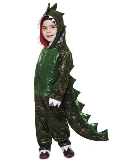 DISFRAZ DE DINOSAURIO VERDE REX PARA NIÑO