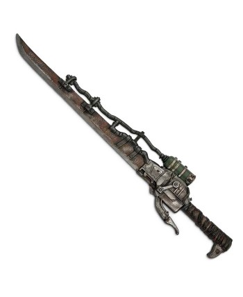 ESPADA STEAMPUNK FOAM DETALLES VERDE