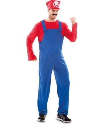 DISFRAZ DE FONTANERO ROJO HOMBRE