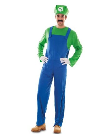 DISFRAZ DE FONTANERO VERDE HOMBRE