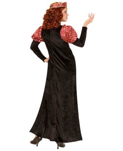 DISFRAZ DE PRINCESA MEDIEVAL NEGRO PARA MUJER 2