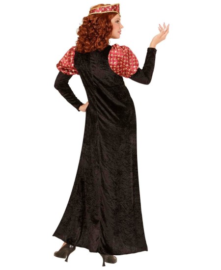 DISFRAZ DE PRINCESA MEDIEVAL NEGRO