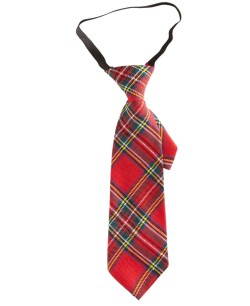 CORBATA ROJA DE CUADROS
