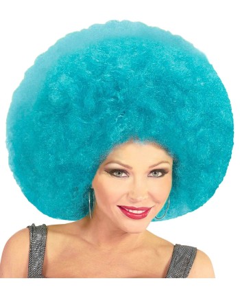 PELUCA AFRO AZUL