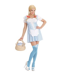 DISFRAZ DE ALICIA SEXY CUADROS PARA MUJER 2