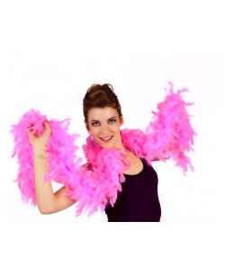 BOA DE PLUMAS ROSA