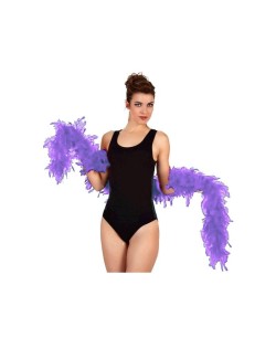 BOA LILA DE PLUMAS