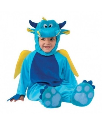 DISFRAZ DE DRAGON AZUL AMARILLO BEBE