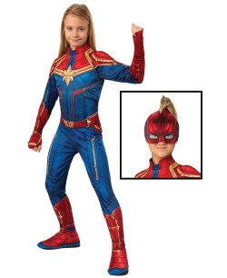 DISFRAZ DE CAPITANA MARVEL PARA NIÑA