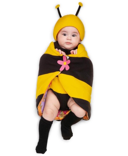DISFRAZ DE ABEJA MAYA CON MANTA