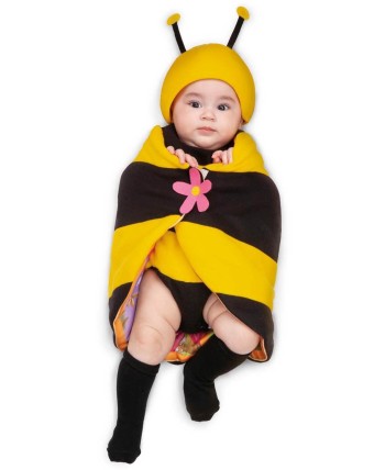 DISFRAZ DE ABEJA MAYA CON MANTA