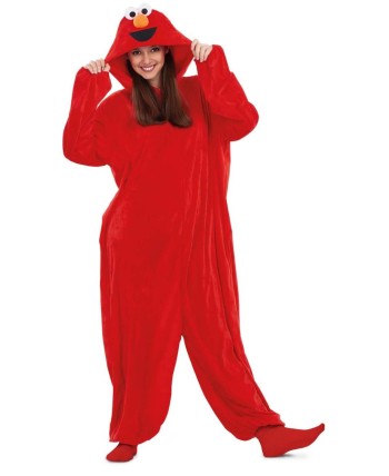 DISFRAZ DE ELMO KIGURUMI PARA ADULTO