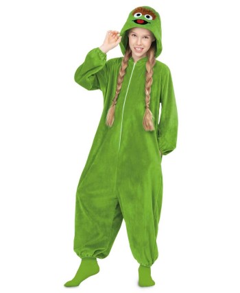 DISFRAZ DE OSCAR EL GRUÑON INFANTIL KIGURUMI