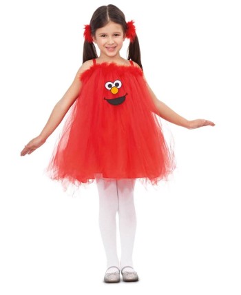 DISFRAZ DE ELMO TUTU PARA NIÑA