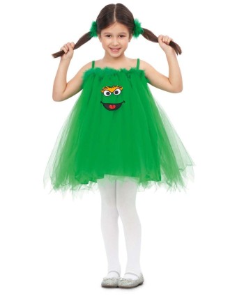 DISFRAZ DE OSCAR EL GRUÑON TUTU INFANTIL