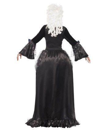 DISFRAZ DE MARQUESA BARROCA AZUL Y NEGRO PARA MUJER