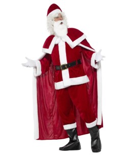 DISFRAZ DE PAPA NOEL DELUXE CON CAPA PARA HOMBRE 2