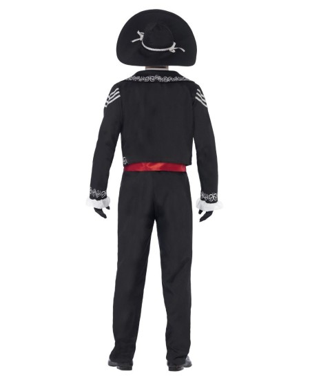 DISFRAZ DE ESQUELETO DIA DE LOS MUERTOS DECORADO PARA HOMBRE